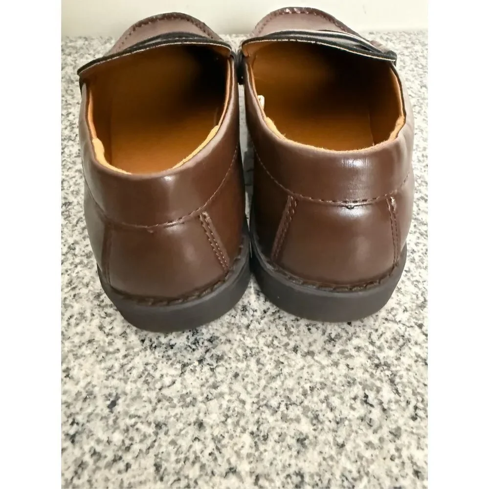 J Crew BO490 Boys' penny loafers Dress Shoes Brown Kids Size 5